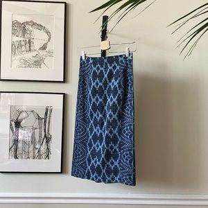 Tracy Reese Stretch Denim Pencil Skirt